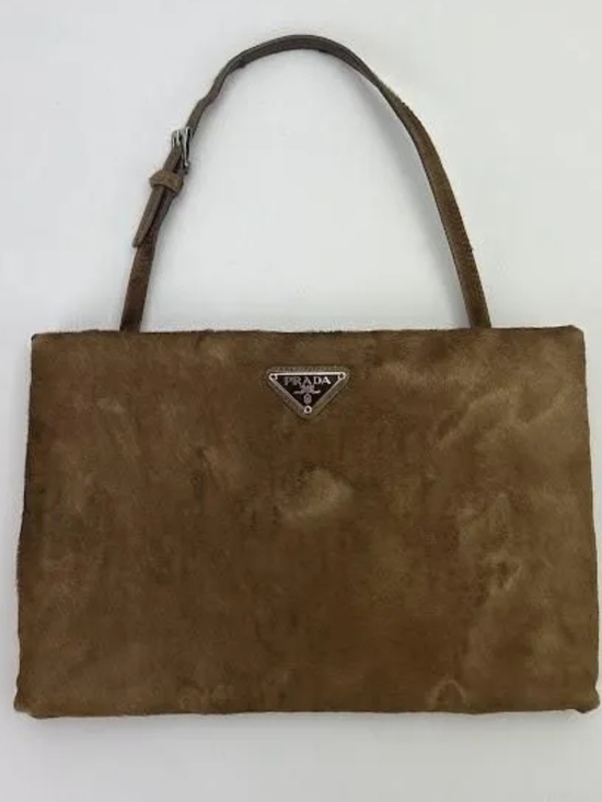 Prada Handbags - Prada Brown Pony Hair Shoulder Bag